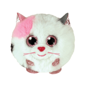 Beanie Ball Muffin Cat in White